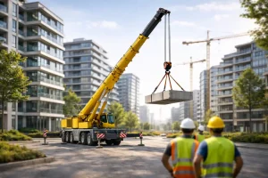 Wynajem podnośnika koszowego i usługi żurawiem w Pile dźwig Piła